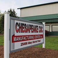 chesapeake cnc manufacturing center inc|chesapeake cnc chestertown md.